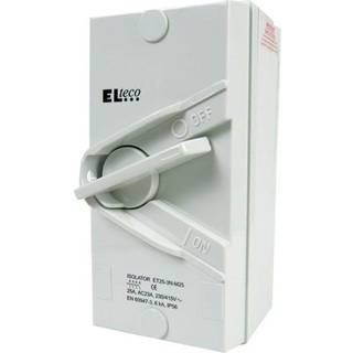 ELTECO Sikkerhedsafbryder 63a, ac23, 3p+n, grå