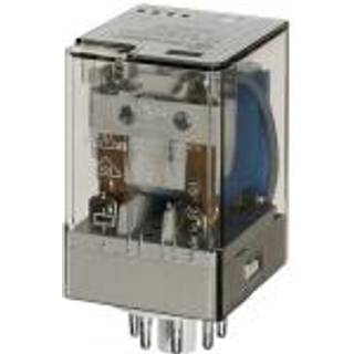 Finder Relæ 10a 2 pol 24vdc test knap