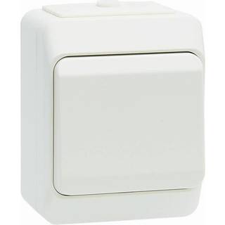 Kapslet krydsningsafbryder IP44 - hvid