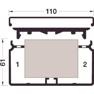 Tehalit kanalbund FB 60-110 Perlehvid 2M