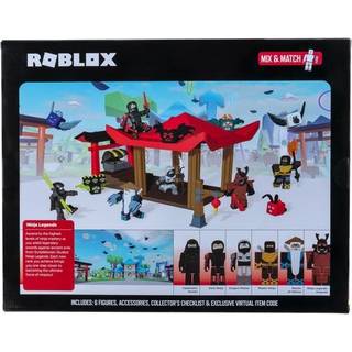 Roblox Ninja Legends Deluxe legesæt - 6 figurer og 16 tilbehør