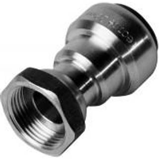 Roth målerkobling rustfri stål 22 mm x 3/4" lige