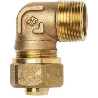 TA kompressionsvinkel 3/4"-18mm til pex, nippel