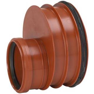 Uponor reduktion 200-160mm glat rør m/tætn.ring påsat. Ultra Rib 2