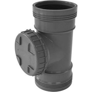 Wavin Wafix plus pp renserør 110 mm med dæksel grå