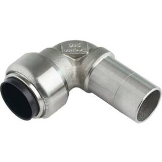 Roth vinkel 90° 15 mm muffe/nippel rustfrit stål