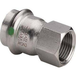 Viega Sanpress Inox overgang 15 mm x 3/4" rustfrit stål, 436582