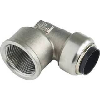 Roth Vinkel 90° 15 mm x 1/2" muffe rustfrit stål