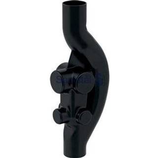 Geberit peh sovent blandeblok 110/75mm, 6tilsl.steder, sort, peh