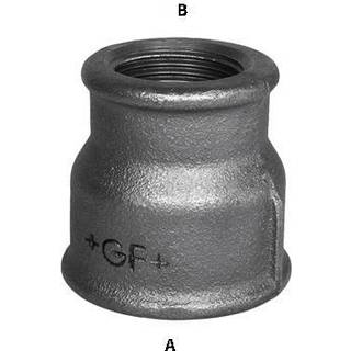 +Gf+ Formmuffe Sort 1 1/2X1 Gf Georg Fischer