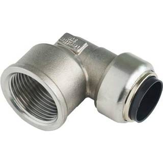 Roth Vinkel 90° 18 mm x 1/2" muffe rustfrit stål