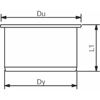 Wavin 50 mm wafix pp prop hvid