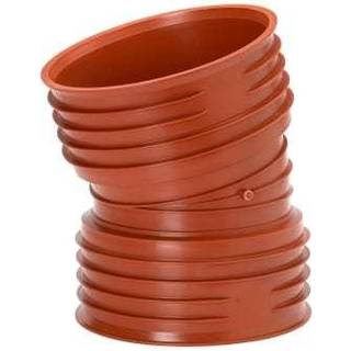 Uponor bøjning 15° 200mm m/2 muffer, Ultra Rib 2