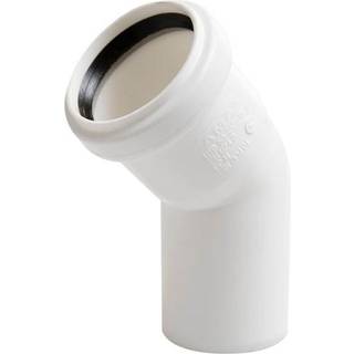 Nicoll HTP Bøjning 45° 50 mm M/1 Hvid - Muffe