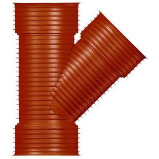 Uponor grenrør 45° 250/250mm Ultra Rib 2