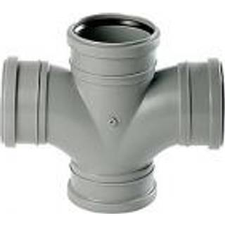 Uponor HTP dobbel forgrening 88° 110 mm, grå