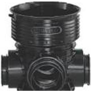 Wavin 425 brønd tp2 tegra f/glat 90gr. 160x425mm rense- &amp; inspektionsbrønd