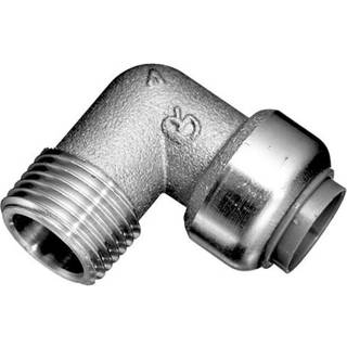 Roth Vinkel 90° 22 mm x 3/4" nippel rustfrit stål