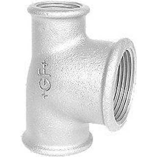 +GF+ tee 90° galvaniseret reduceret 1 1/4-1/2-1''
