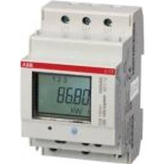 ABB Måler kWh, 3-polet+nul, direkte måling klasse 1, 40A, 230/400V AC, MID, 1000puls/kwh, 54mm bred
