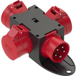 Adaptor CEE blå 16A/3P 230V til DK udtag IP44