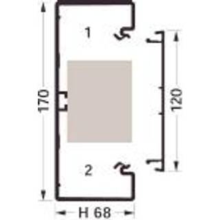 Br70170 Kanalbund Plast 68X170Mm Perl Hager