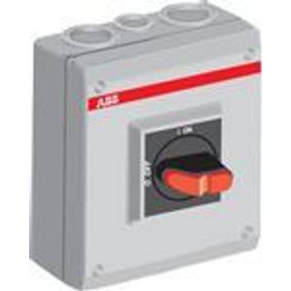 ABB Sikkerhedsafbryder AC23 30A 3 polet med hjælpekontakt emc sort greb metrisk gevind OTE25T3M