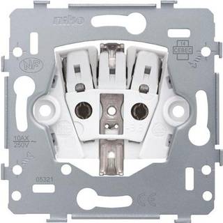 NIKO Stikkontakt med sidejording, installationsdybde 28,5 mm, 16 A/250 Vac, plug-in-terminaler