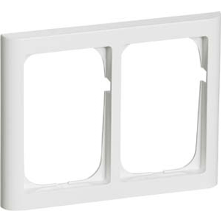 LK FUGA Softline 63 ramme 2x1 1/2 modul hvid