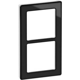 LK Fuga pure glas ramme 2x1m sort hvid