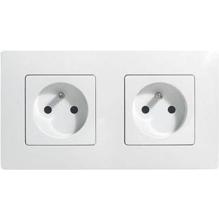 Legrand NILOE ramme FOR 2 enheder HVID