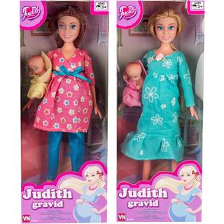 JUDITH - Gravid med baby - Turkis kjole