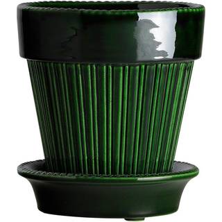 Bergs Potter Simona blomsterkrukke glaseret Ø14 cm Gul