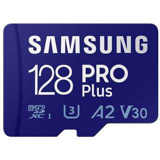 Samsung PRO PLUS microSD card 180MBs U3, V30, A2, with adapter 128GB