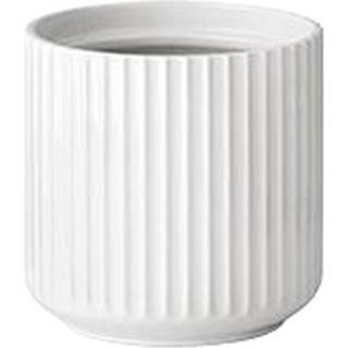 Lyngby Urtepotte i hvid porcelæn - 14 cm