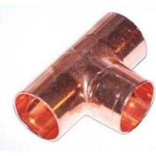 Lodde tee 10 mm. Med loddemuffer