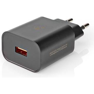 Nedis 230V USB oplader - 3A/18W - Sort