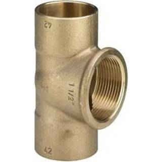 Viega T-stykke 12 x 1/2" x 12 mm rødgods