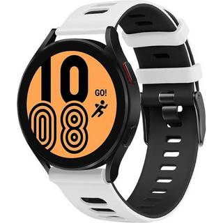Twin Sport Armband Samsung Galaxy Watch 4 (44mm)- Hvid/sort