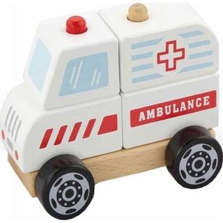 VIGA Ambulance i træ med stableklodser