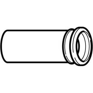 GEBERIT PEH toilettilslutning, 110mm, t/vægtoilet, sort