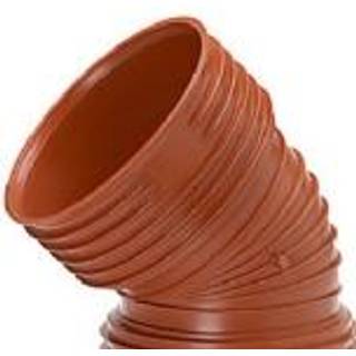Uponor bøjning 45° 450mm m/2 muffer, Ultra Rib 2