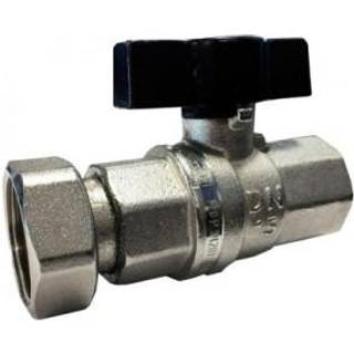 Mercury kuglehane med målerforskruning muf/forskr. 1/2'' x 3/4'' T-greb. Messing