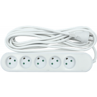 Nordic Quality Power 5-way socket grounded (D) 5m Strømforsyning - ATX - 80 Plus