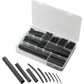 TRU COMPONENTS 1572181 Krympeslangesortiment Sort