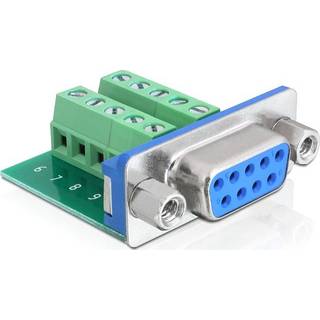 Terminal block adapter - Seriel 9 pin han til Terminal block
