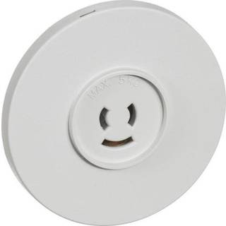 LK Lampestikkontakt rund Ø80 mm 2 leder + jord, lysegrå