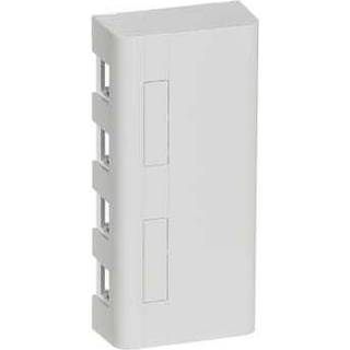 LK LEXCOM Dataudtag uden konnektor Montageboks Softline 212, 4xRJ, lysegrå