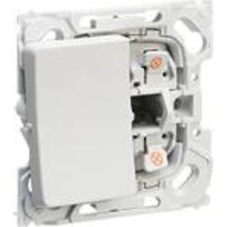 LK OPUS 66 afbryder 1-pol med rød lampe 16A 1 modul, lysegrå