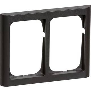 LK FUGA Softline 63 ramme 2x1½ modul - Vandret - Koksgrå